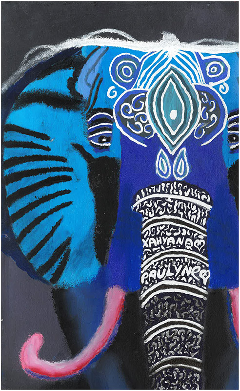 elephant a l acrylique centre de detention d uzerche