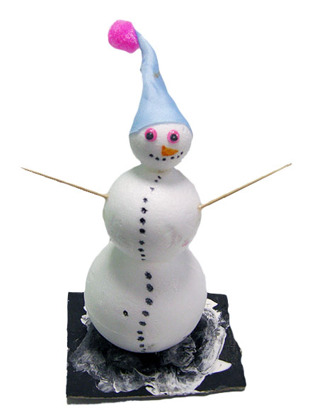 bonhomme de neige arts plastiques enfants lubersac