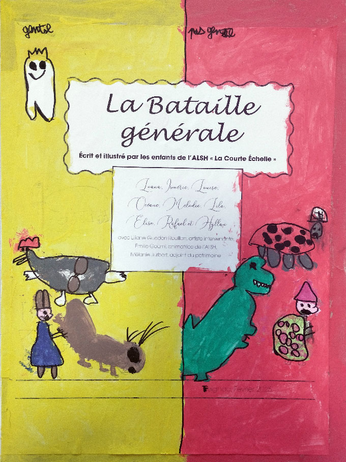 creation de livre avec les enfants du centre de loisirs